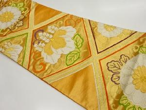 桐・菊に襷模様織出し袋帯